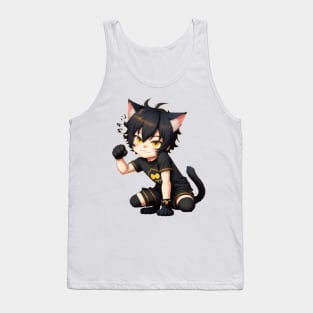 Cute Cat Boy Tank Top